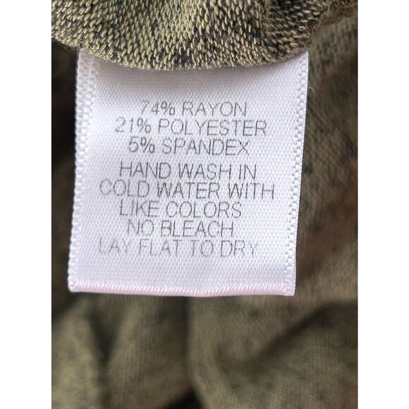 HARLOWE & GRAHAM Women’s Olive Green Lightweight Sweater Sz L - Picture 9 of 9